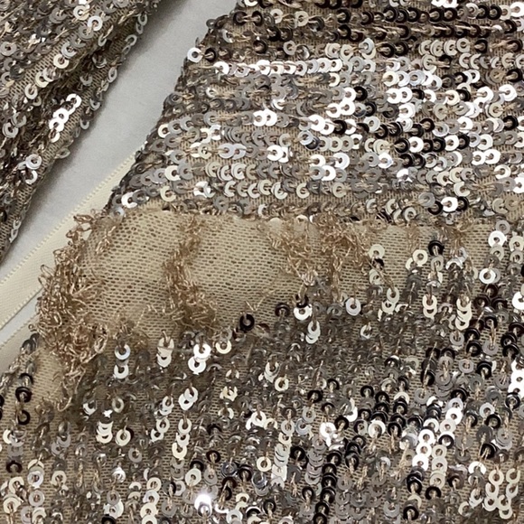 AQUA
V Neck Long Sleeve Cutout Sequin Dress - 100% Exclusive - Picture 13 of 15